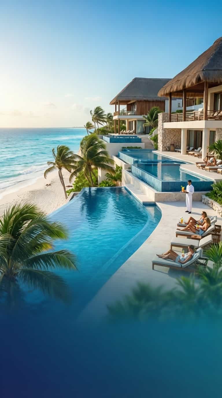 Fondo destinos con hoteles